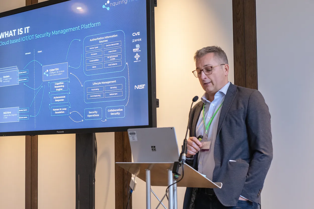 Cover for NquiringMinds at the forefront of IoT Security